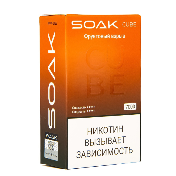 Soak Cube Фруктовый Взрыв 7000 Затяжек в Казани