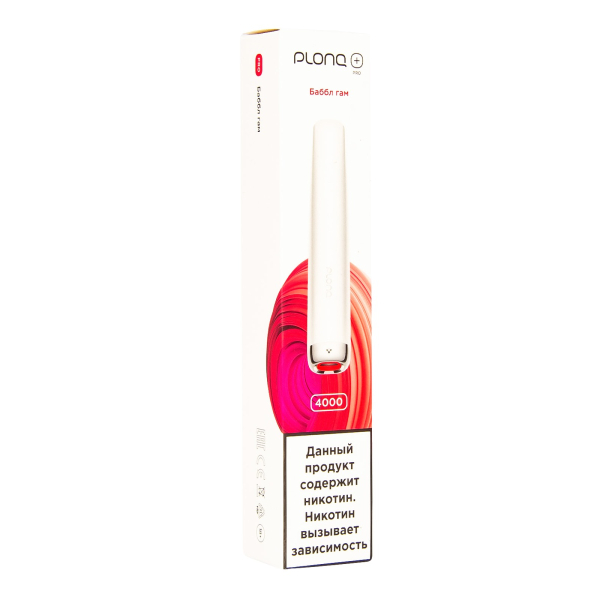 Plonq Plus Pro Баббл Гам (4000 Затяжек) 20 Мг в Казани