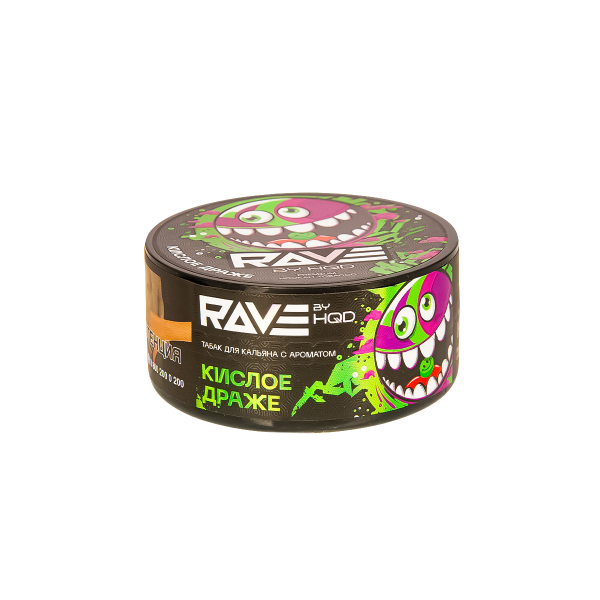Табак Rave By Hqd Кислое Драже  25 грамм в Казани