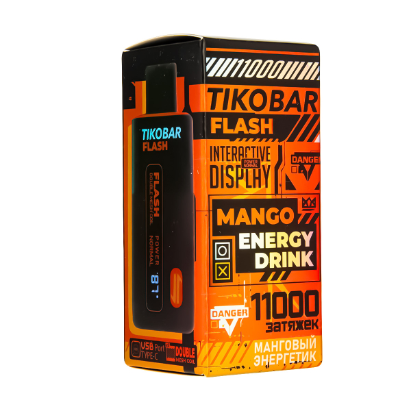 Электронка Tikobar Flash Манговый Энергетик 11000 Затяжек в Казани