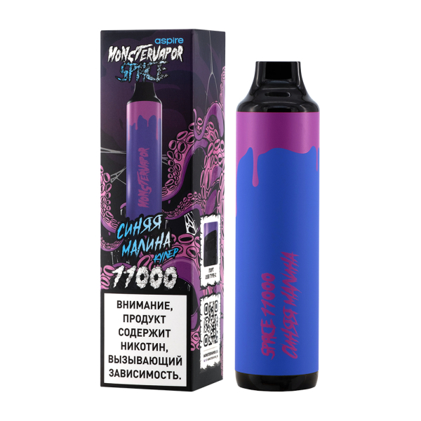 Электронка Monstervapor Space Синяя Малина (11000 Затяжек) в Казани