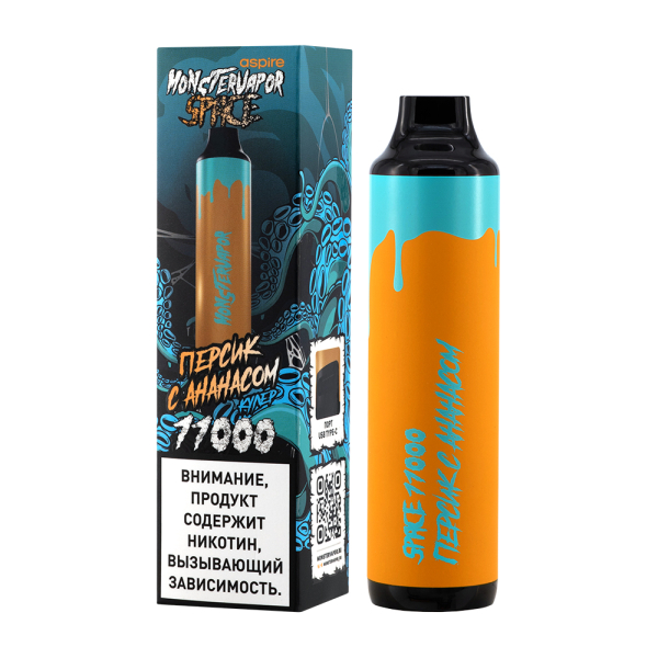 Электронка Monstervapor Space Персик И Ананас (11000 Затяжек) в Казани