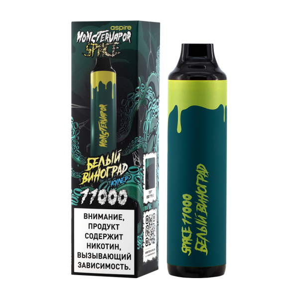 Электронка Monstervapor Space Белый Виноград (11000 Затяжек) в Казани