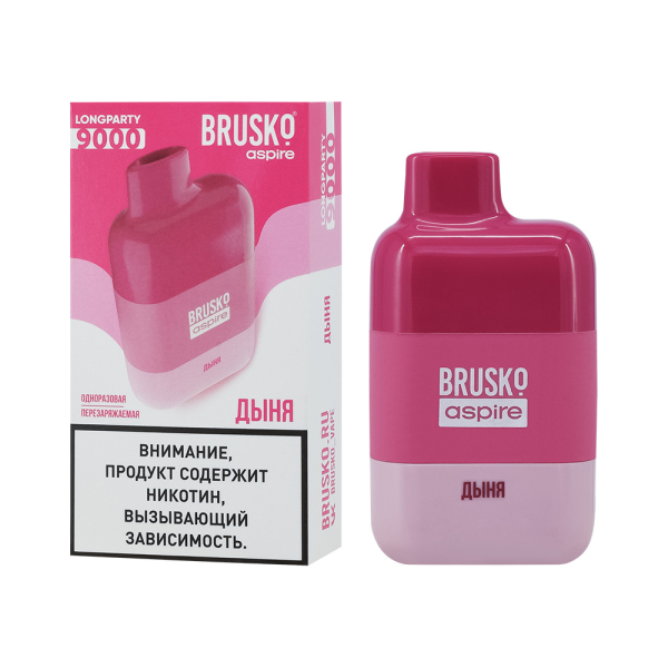 Электронка Brusko Longparty Дыня (9000 Затяжек) в Казани