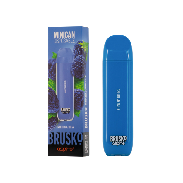 Электронка Brusko Minican Синяя Малина (1500 Затяжек) в Казани