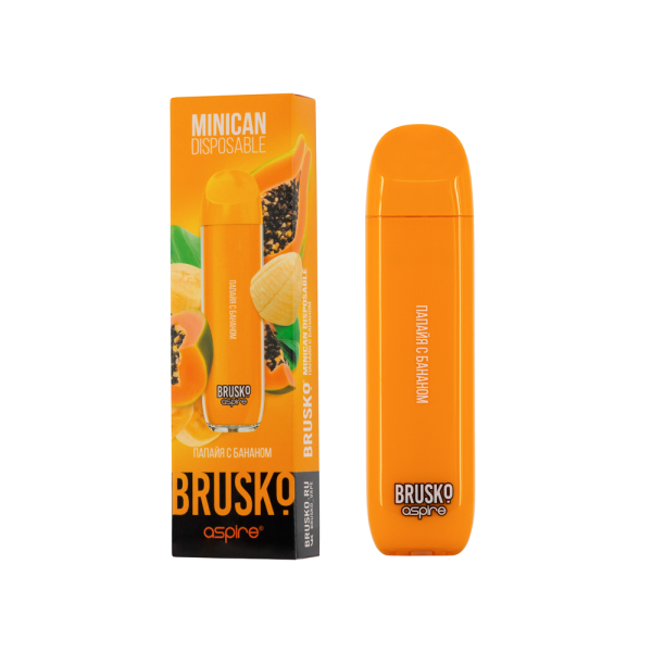 Электронка Brusko Minican Папайя С Бананом(1500 Затяжек) в Казани