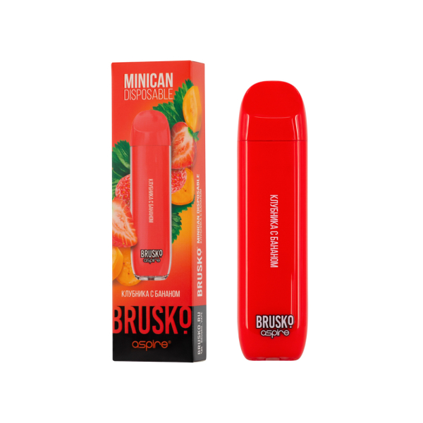 Электронка Brusko Minican Клубника С Бананом (1500 Затяжек) в Казани