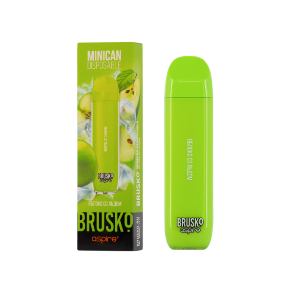 Электронка Brusko Minican Яблоко Со Льдом (1500 Затяжек) в Казани