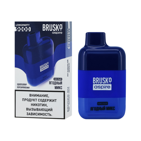 Электронка Brusko Longparty Ягодный Микс (9000 Затяжек) в Казани