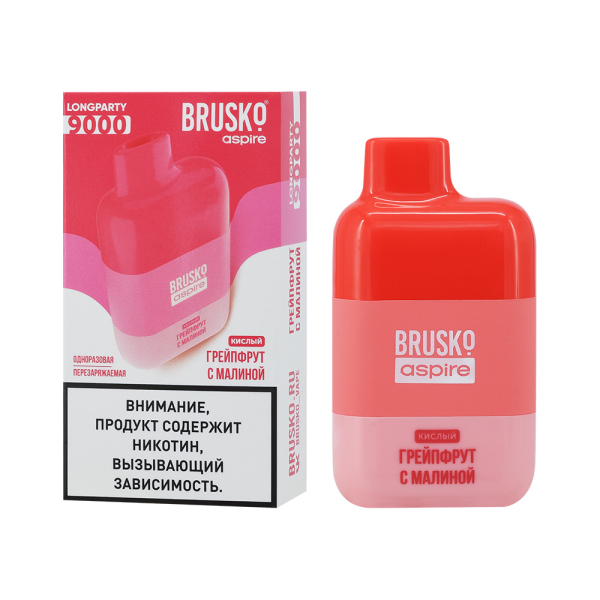 Электронка Brusko Longparty Грейпфрут И Малина (9000 Затяжек) в Казани