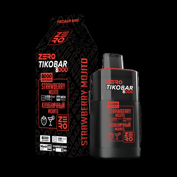 Электронка Tikobar Zero Клубничный Мохито 8000 Затяжек в Казани