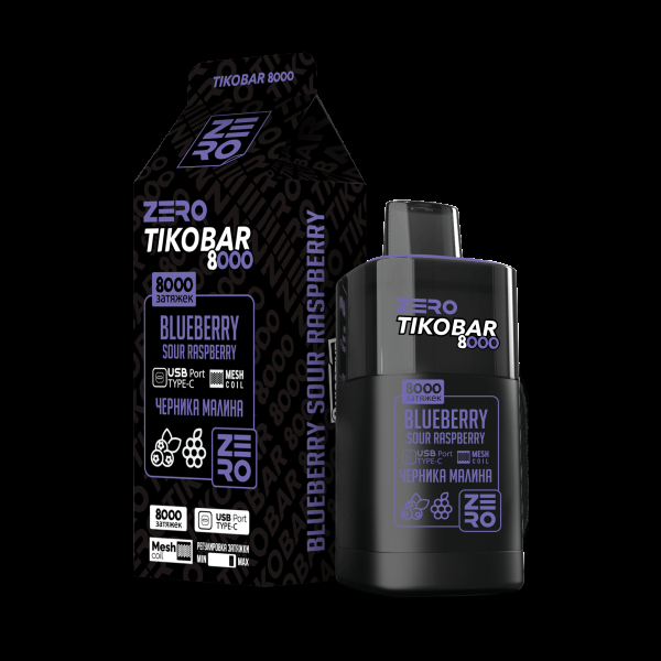 Электронка Tikobar Zero Черника Малина 8000 Затяжек в Казани