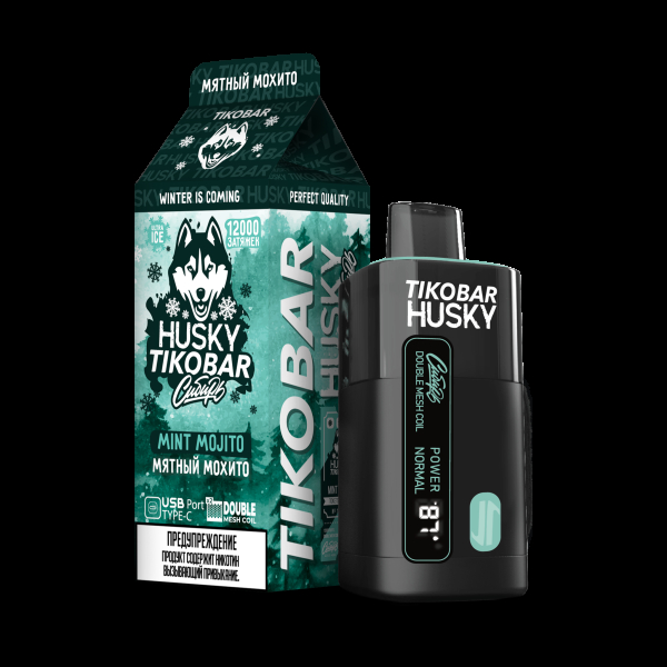 Электронка Tikobar Husky Сибирь Мятный Мохито 12000 Затяжек в Казани