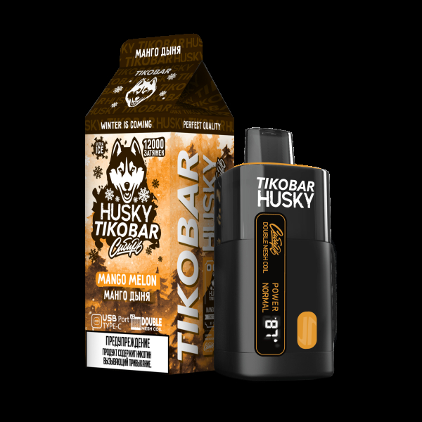 Электронка Tikobar Husky Сибирь Манго Дыня 12000 Затяжек в Казани