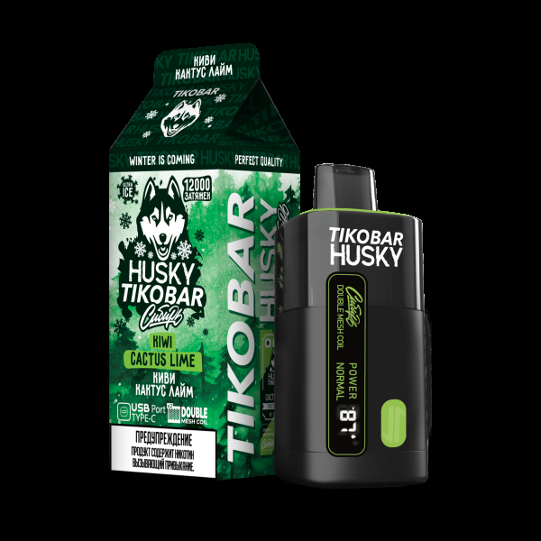 Электронка Tikobar Husky Сибирь Киви Кактус Лайм 12000 Затяжек в Казани