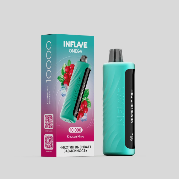 Электронка Inflave Omega Клюква Мята (10000 Затяжек) в Казани
