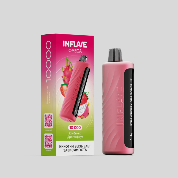 Электронка Inflave Omega Клубника Драгонфрут (10000 Затяжек) в Казани