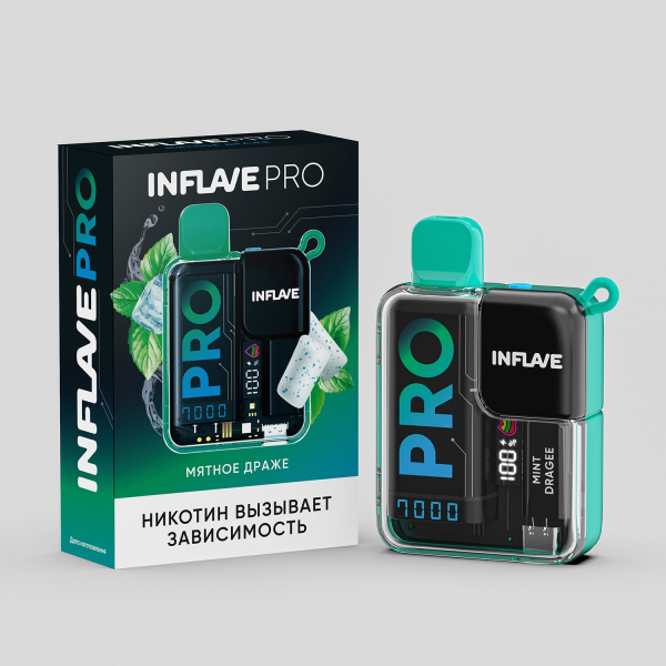 Электронка Inflave Pro Мятное Драже (7000 Затяжек) в Казани
