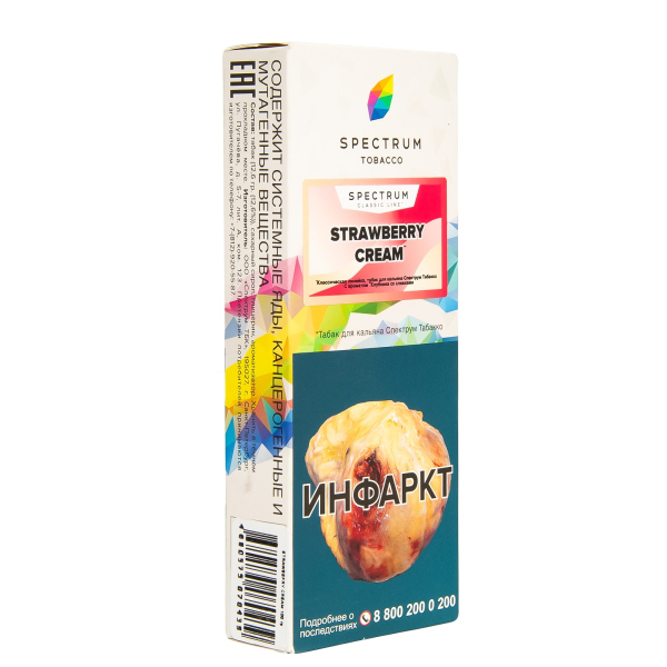 Табак Spectrum Strawberry Cream  100 гр в Казани