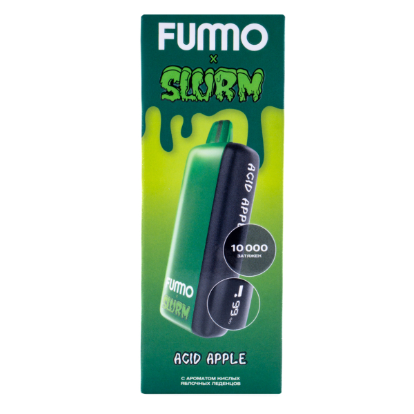 Электронка Fummo Indic Slurm Кислые Яблочные Леденцы (10 000 Затяжек) в Казани