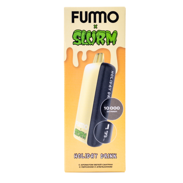 Электронка Fummo Indic Slurm Белая Сангрия С Персиком И Апельсином (10 000 Затяжек) в Казани