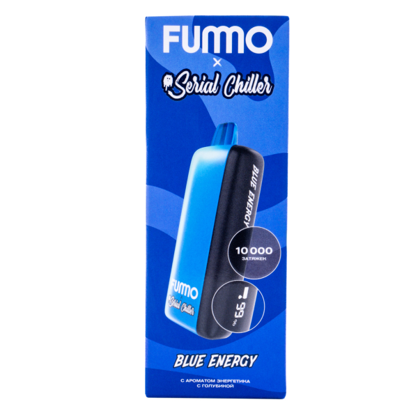 Электронка Fummo Indic Serial Chiller Энергетик С Голубикой (10 000 Затяжек) в Казани