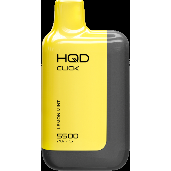 POD-система Hqd Click Устройство + Картридж Лимон Мята (5500 Затяжек) в Казани
