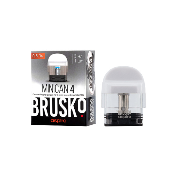 Сменный Картридж Brusko Minican 4 (3Мл) 0,8 Ом, Упак. 1 Шт белый в Казани