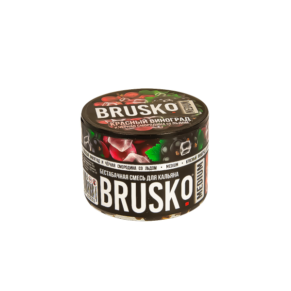 Смесь Brusko Medium Красный Виноград И Чёрная Смородина Со Льдом  50 гр в Казани
