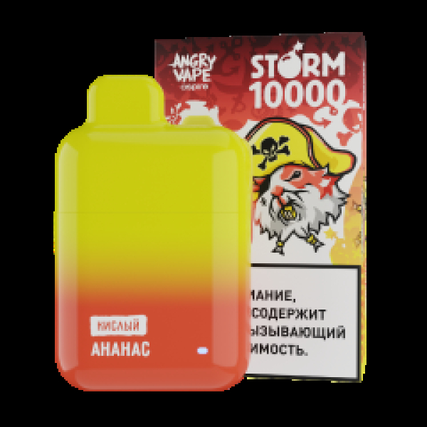 Электронка Angry Vape  Storm Ананас 10000 затяжек в Казани