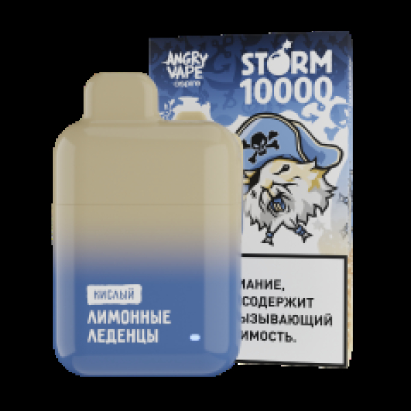 Электронка Angry Vape  Storm Лимонные Леденцы 10000 затяжек в Казани