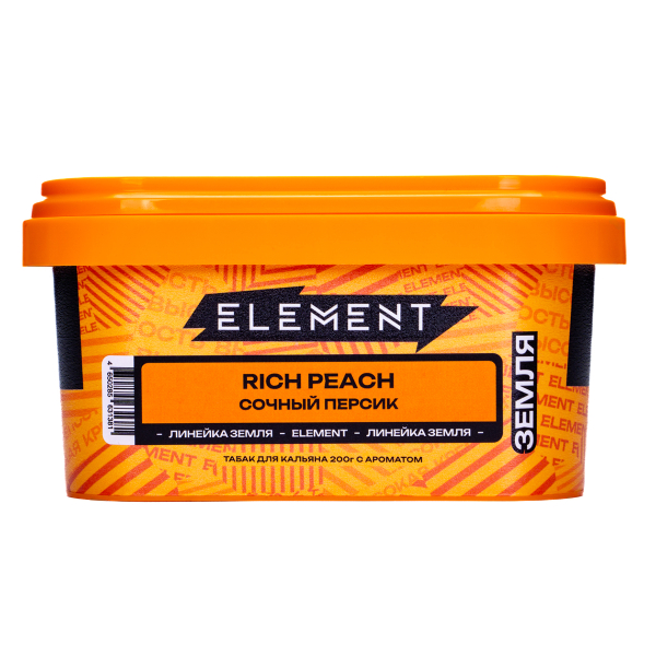 Табак Element Земля Rich Peach 200 грамм в Казани