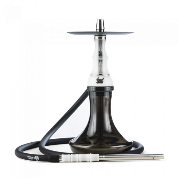 Кальян Alpha Hookah Beat White Silver Тонированн Колба  в Казани