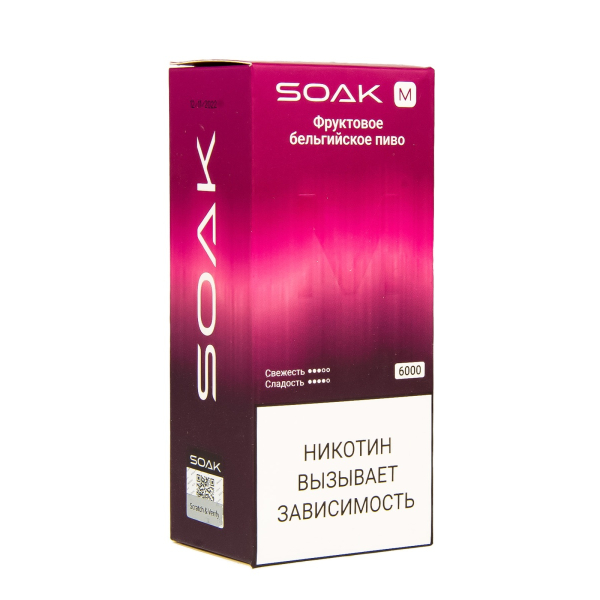 ЭСДН SOAK M Fruit Belgian Beer 6000 тяг в Казани
