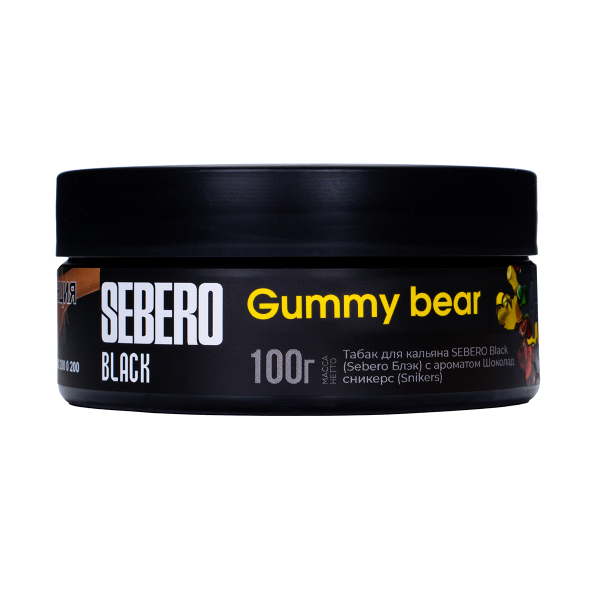 Табак Sebero Black Gummy Bear 100 грамм в Казани
