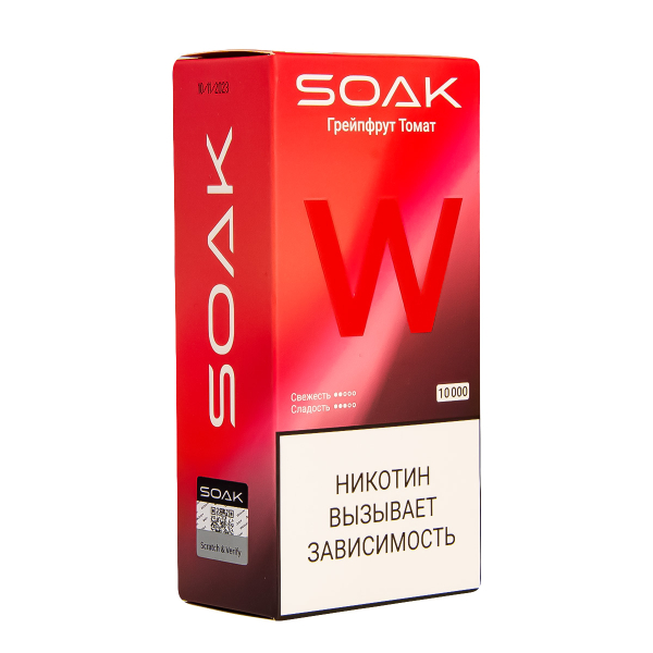 Электронная сигарета Soak W Грейпфрут Томат 10000 в Казани