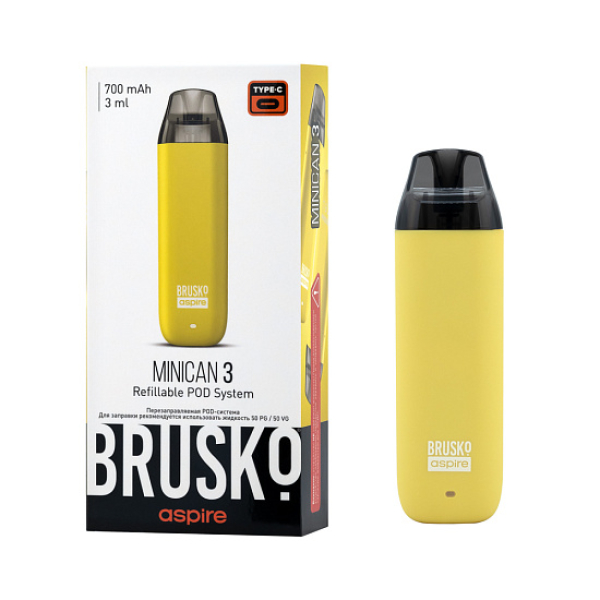 POD-система Brusko Minican 3 Жёлтый в Казани