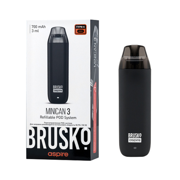 POD-система Brusko Minican 3 Чёрный в Казани