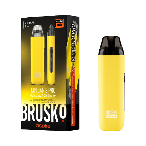 POD-система Brusko Minican 3 Pro желтый в Казани