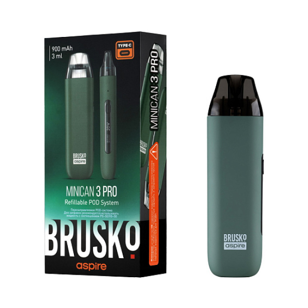 POD-система Brusko Minican 3 Pro зеленый в Казани