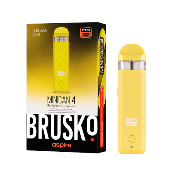 POD-система Brusko Minican 4 Желтый в Казани