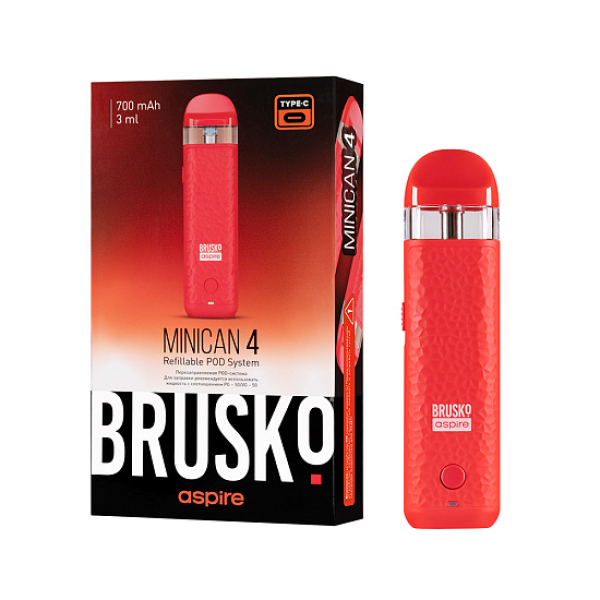 POD-система Brusko Minican 4 Красный в Казани