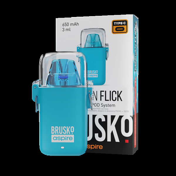 POD-система Brusko Minican Flick Голубой в Казани