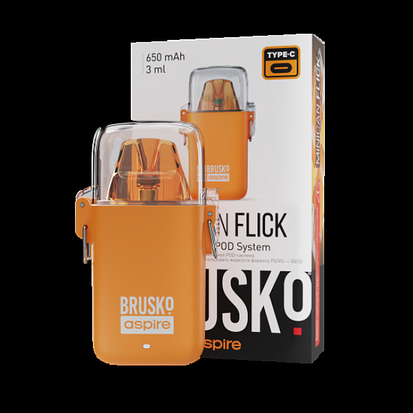POD-система Brusko Minican Flick Оранжевый в Казани