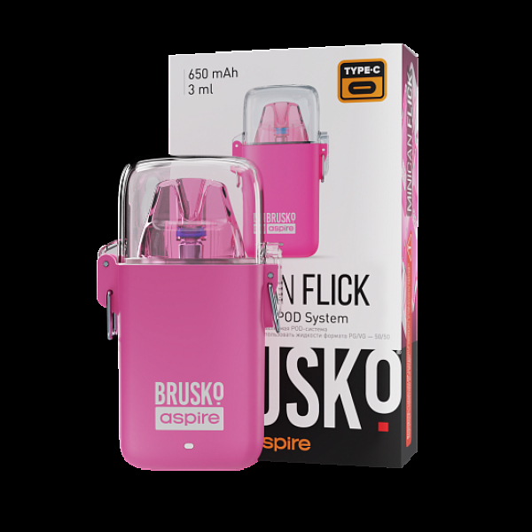 POD-система Brusko Minican Flick Розовый в Казани
