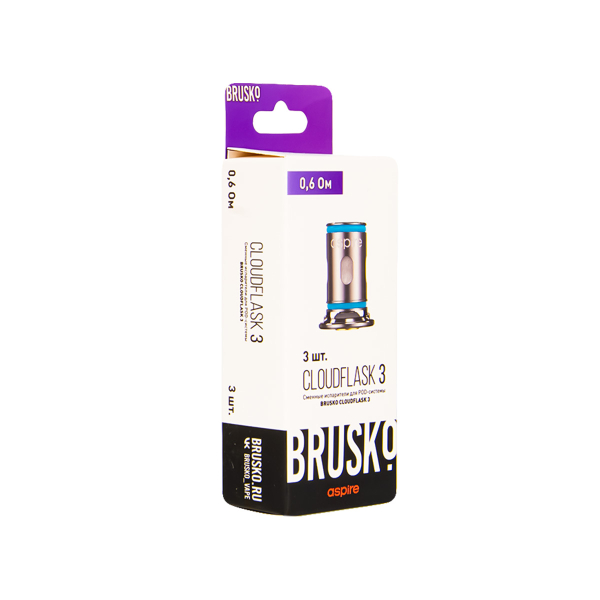 Испаритель Brusko Cloudflask 3 0.6 Ом 3 шт в Казани