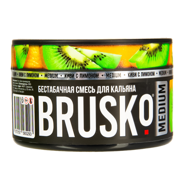 Бестабачная смесь Brusko Medium Киви С Лимоном 250 грамм в Казани