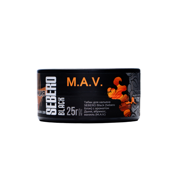 Табак Sebero Black Black M.a.v. 25 грамм в Казани