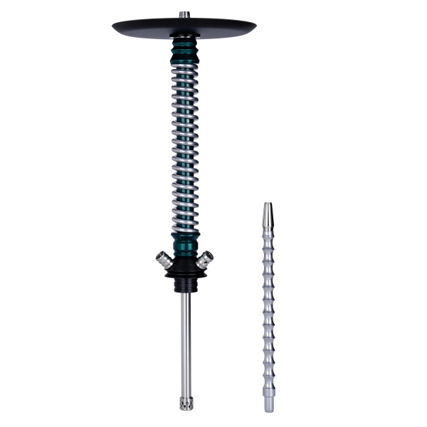 Кальян Mamay Customs Coilovers Зелёный Лак Хром в Казани