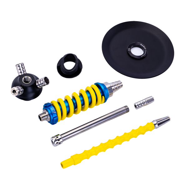 Кальян Mamay Customs Coilover Micro Голубой Жёлтый в Казани